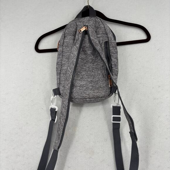 Adidas Convertible Crossbody Backpack Sling Bag Gray Zip Pockets - Picture 8 of 11